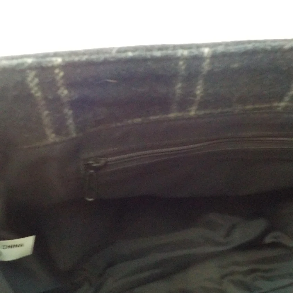 Black Fabric LapTop/iPad CrossBody Bag